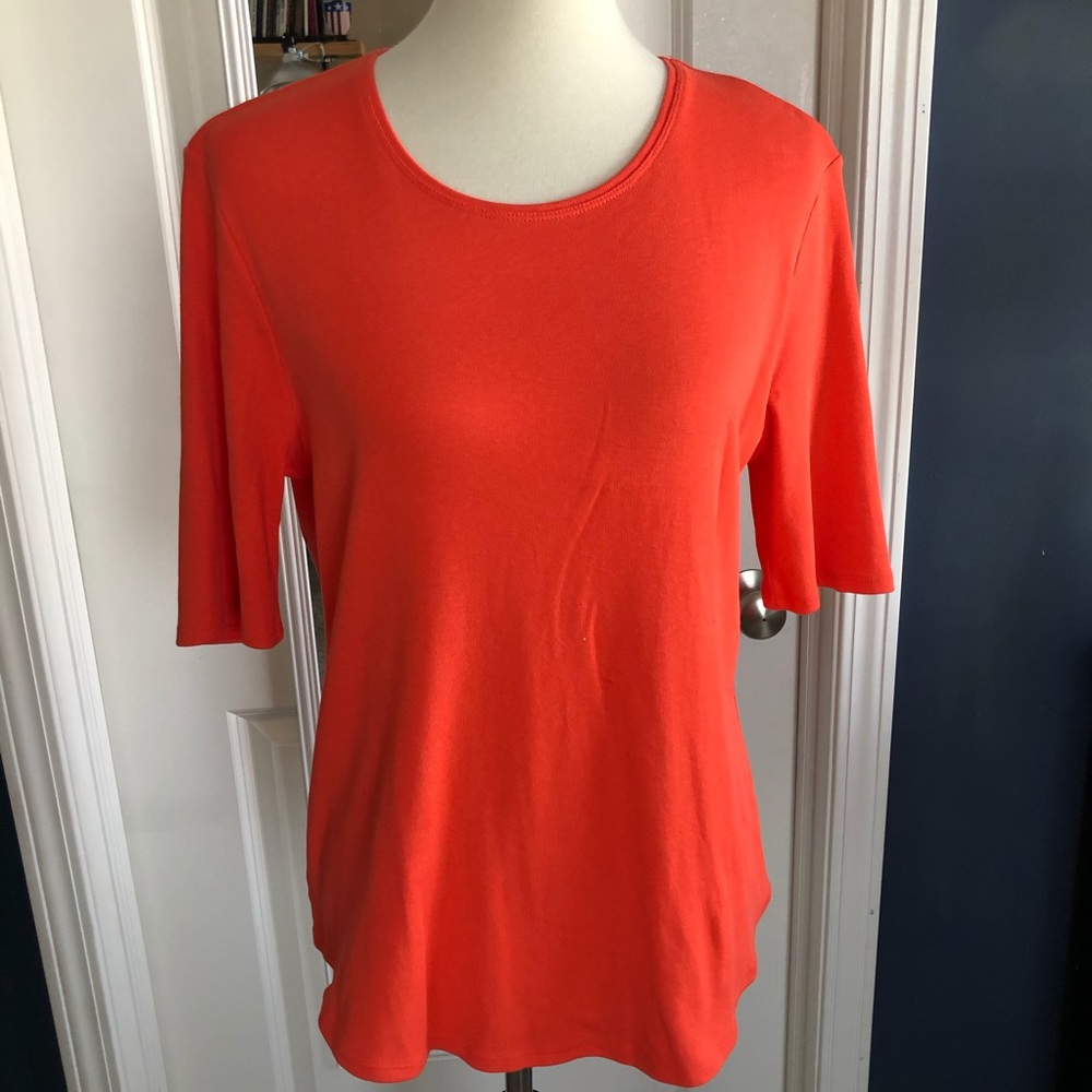 Time and Tru Orange Top